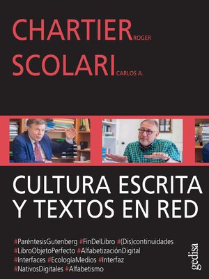 cover image of Cultura escrita y textos en red